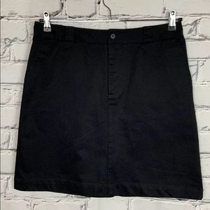 Gap Cotton Khaki Black Pencil Mini Skirt‎ Size 10